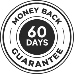 60 day money back guarantee seal